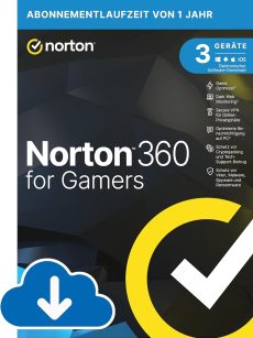 NortonLifeLock 360 for Gamers 3 Geräte 1 Nutzer 1 Jahr EU